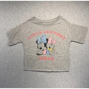Disney Minnie Mouse Girls Shirt Daisy Duck Girls Support Girls Gray Extra Small